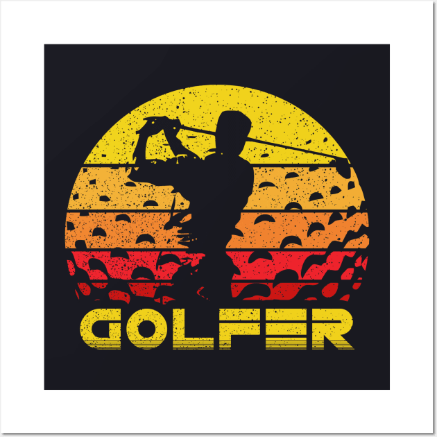 Golf Vintage Golfer Wall Art by DARSHIRTS